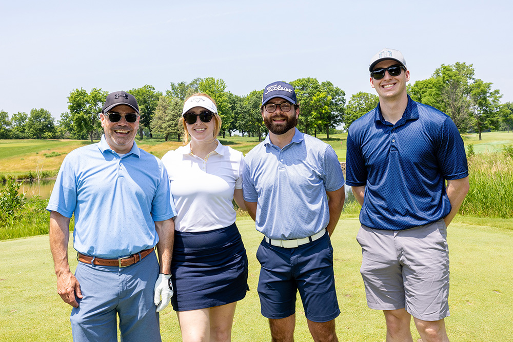 MBBI at Child's Voice Golf Outing Tom Meyer Madeline Kelleher Joe Schmidt Josh Anderson